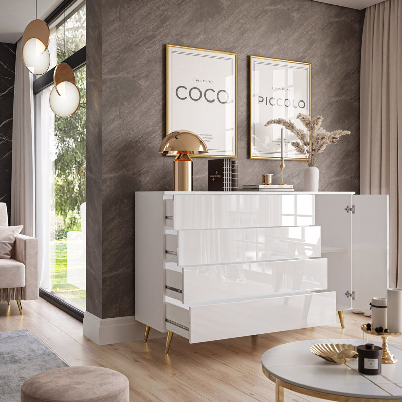 Goren 138cm W 4 - Drawer Chest of Drawers