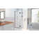 Unidoor-X 34" W x 72" H Hinged Frameless Shower Door with ClearMax™ Technology