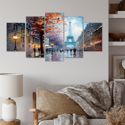 Romantic Couple In Paris III - Paris Multipanel Wall Art Decor Set