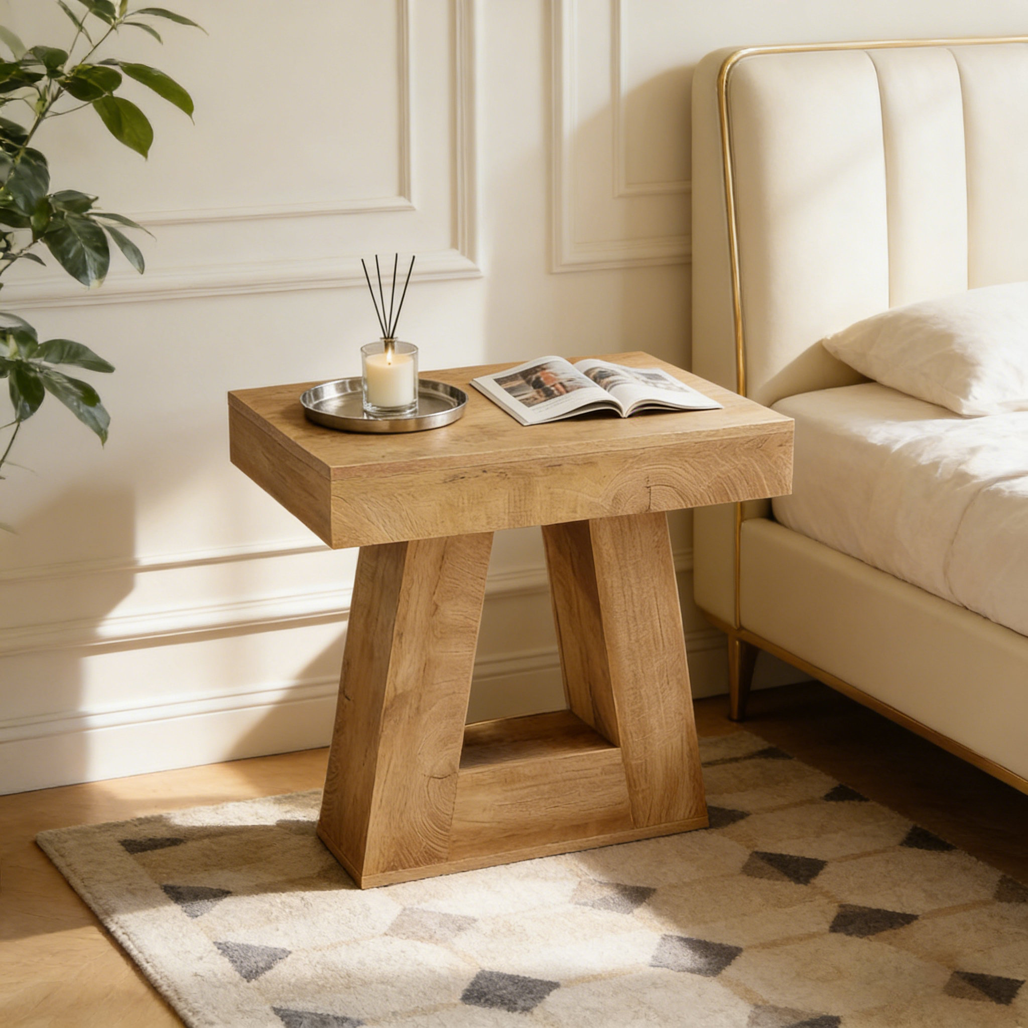 Tucker Murphy Pet™ Rectangular wooden side table | Wayfair