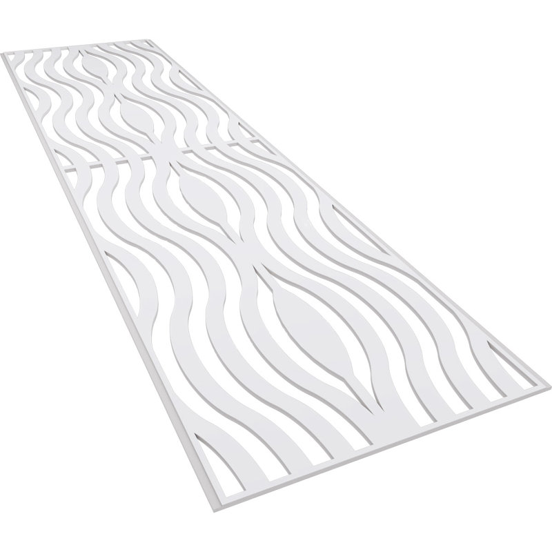 24.25'' H x 94.5'' W x 0.38'' D Expanded Cellular PVC Wainscot Panelling