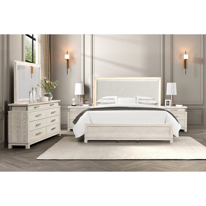 Ensemble de chambre à coucher 5 pièces Bellamy, Grand