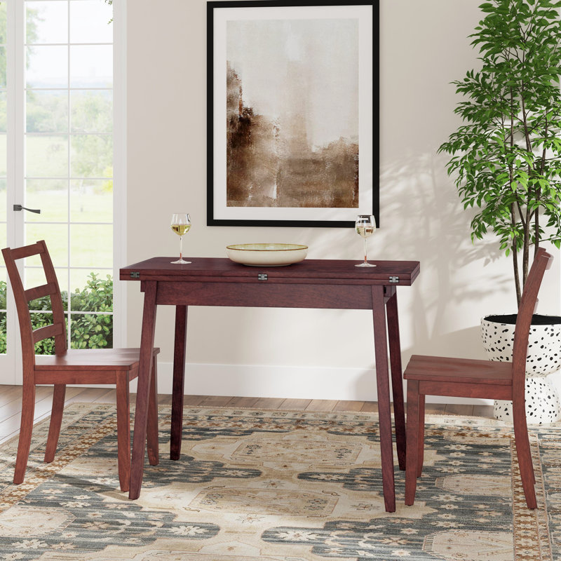 Aremy Rectangular 3-Piece Extendable Drop Leaf Dining Set , Brown