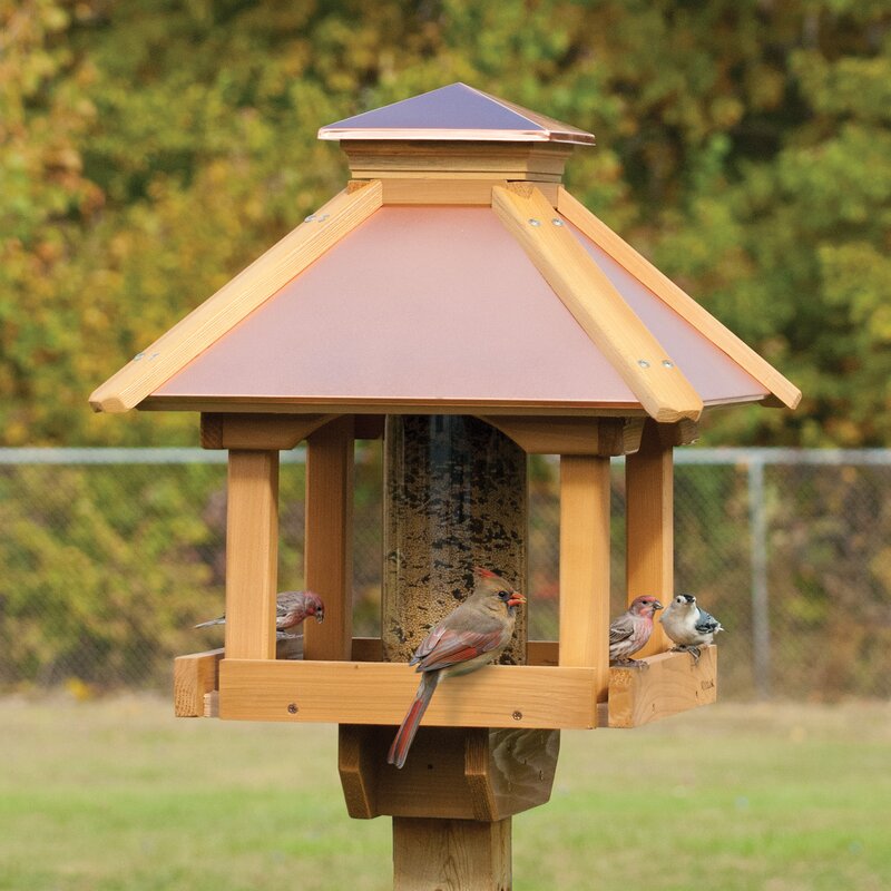 Woodlink Wood Gazebo Hopper Bird Feeder & Reviews | Wayfair