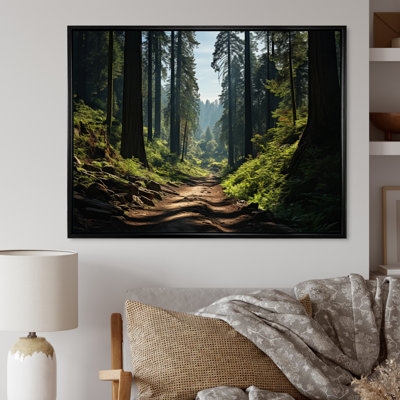 Forêt, séquoia, parc national III - paysages, art mural, salon