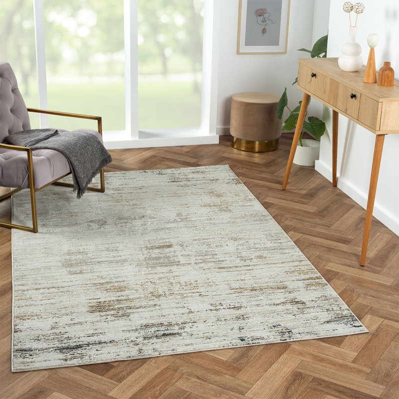 Dark Gray/Light Gray Rug, Rectangle 6' x 9'