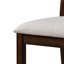 Chaises de salle à manger rustiques, chaises d'appoint de ferme avec dossier à lattes, siège rembourré, assemblage facile