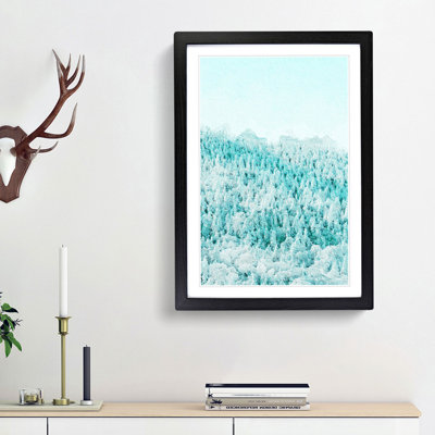 A Winter Forest Abstract Art - Framed Print