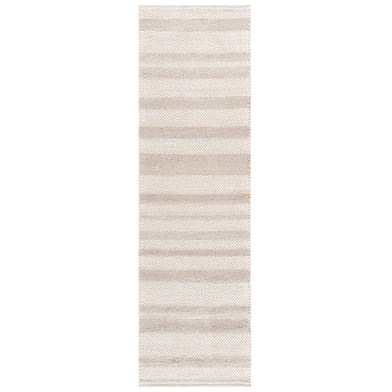 Natura 231 Hand Loomed 60% Wool; 30% Pet Yarn; 10% Cotton Abstract Rug, Runner 2'3" x 8'