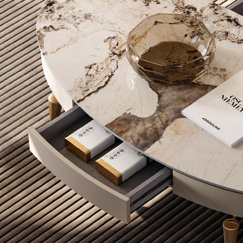 Table basse moderne et luxueuse