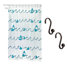Rideau de douche PEV iDesign Shark, 72 x 72 po + anneaux