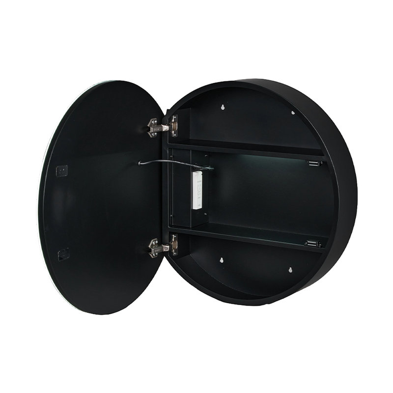 600mm W 600mm H Wall Mounted Required Frameless Medicine Cabinet Mirror Fixed