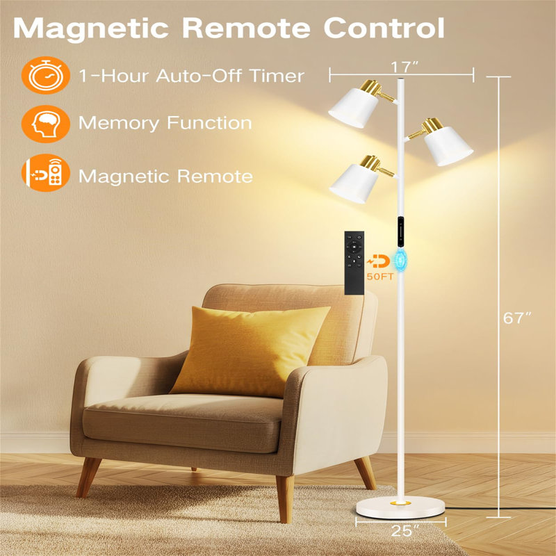 170cm Tree Floor Lamp, White