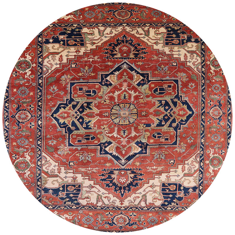 Oriental Indoor Rug, Round 7'
