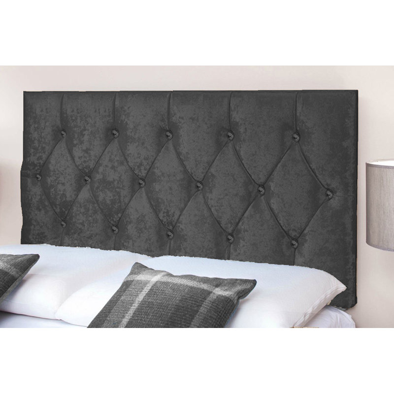 Upholstered Headboard, Super King (6'), Black