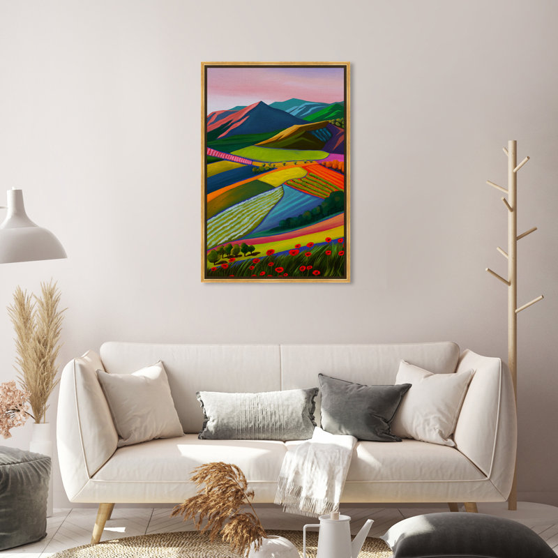 «My Bright Beautiful View», reproduction d'impression sur toile, H 30 po x l 20 po x P 1,5 po, Toile encadrée d'or