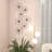 Black Metal Floral Wire Home Wall Decor with Scroll Accents, 43" x 2" x 21"-568491643