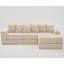 Canapé modulaire convertible 10-en-1, canapé d'angle, canapé-lit convertible au sol, velours côtelé, poche latérale, sans assemblage, bricolage, canapé modulaire en forme de L, 6 coussins, beige-1997414791