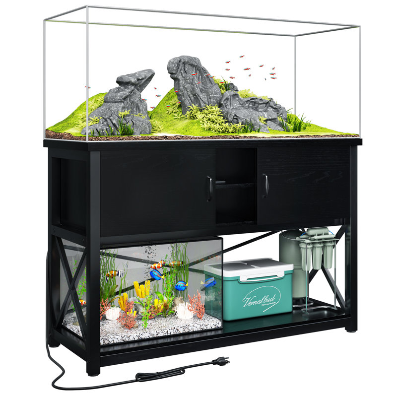 Support pour aquarium Godinne, 55 à 75 gallons (H 33 po x l 51 po x P 19,5 po)