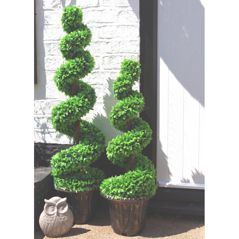 Anivea Faux Tree in Pot, 90 cm x 35 cm, Green