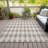 Loreen Flatweave Washable Geometric Indoor / Outdoor Rug-2046045885