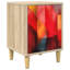 36cm W Engineered Wood Bedside Table