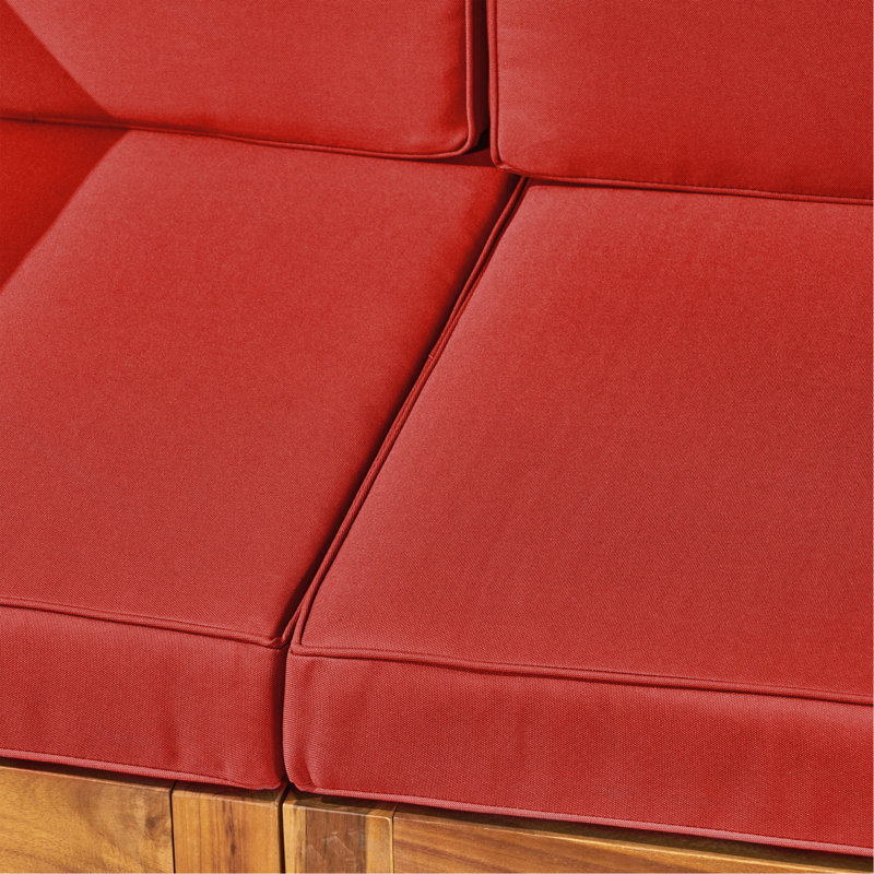 ENSEMBLE DE Sièges 3 pièces avec table basse, rouge