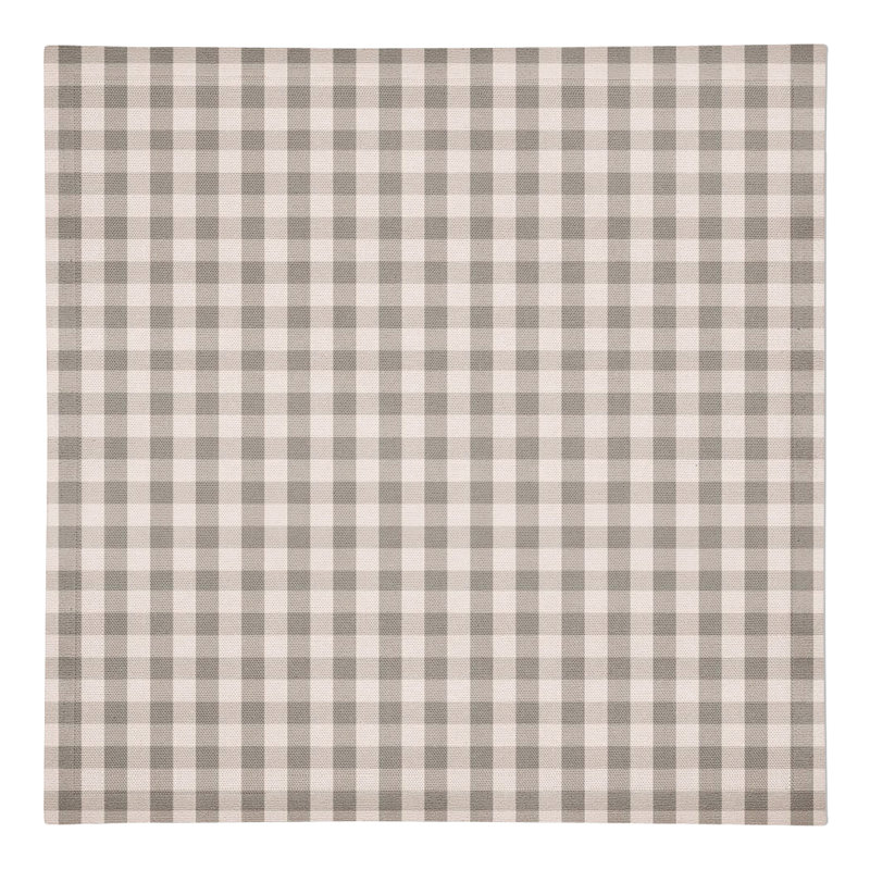 Solan Cotton Plaid Rectangle Napkin, Gray
