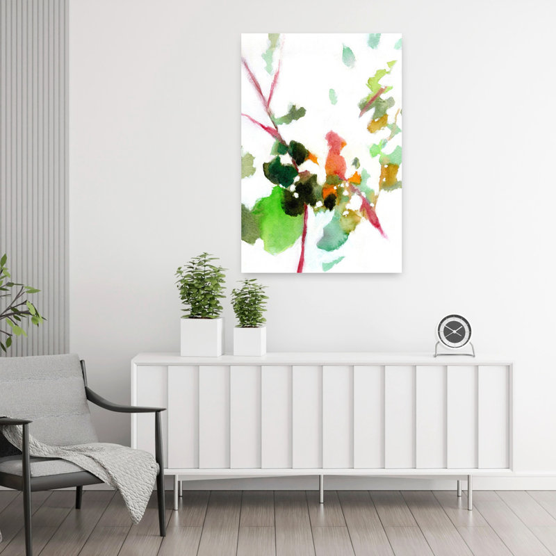 Art contemporain contemporain abstrait coloré, paysage contemporain, H 36 po x l 24 po