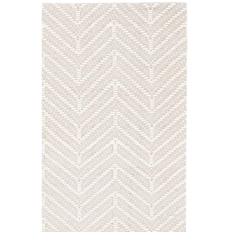 Angelete Area Rug In Ivory / Beige, Square 6'