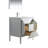 30'' Single Bathroom Vanity with Quartz/Ceramic Undercount Sink Top-2035087776