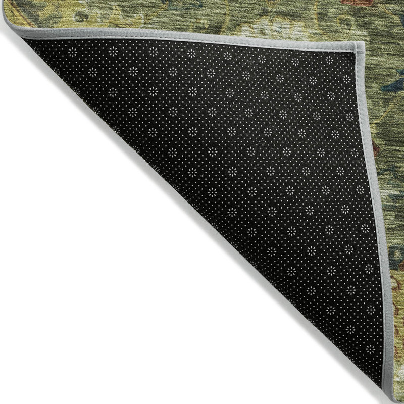 Tapis intérieur / extérieur Xhevrie lavable à la machine, Rectangle 1 pi 8 po x 2 pi 6 po