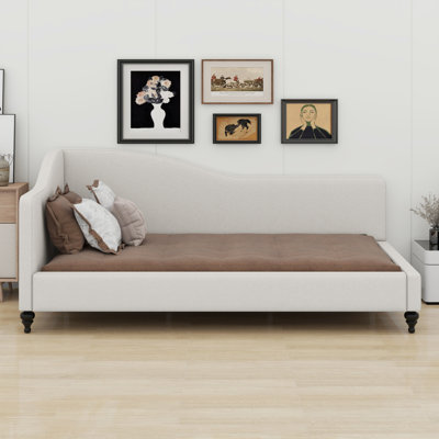 L-Shaped Daybed, With Solid Wood Legs