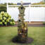 Fontaines | Fontaine d'extérieur 39,3 ", style maison de campagne, pour jardin sur le balcon de la cour | Résine | Brun clair