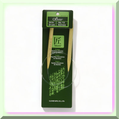 Bamboo Circular Knitting Needles 24" Size 13