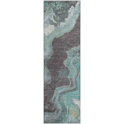 Premium Machine Washable Jakiyra AMF1907 Abstract Rug