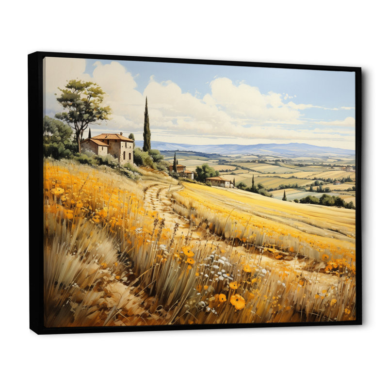 Singric Grèce Thessalian Serenity I - reproduction, H 24 po x l 32 po, Cadre flottant noir