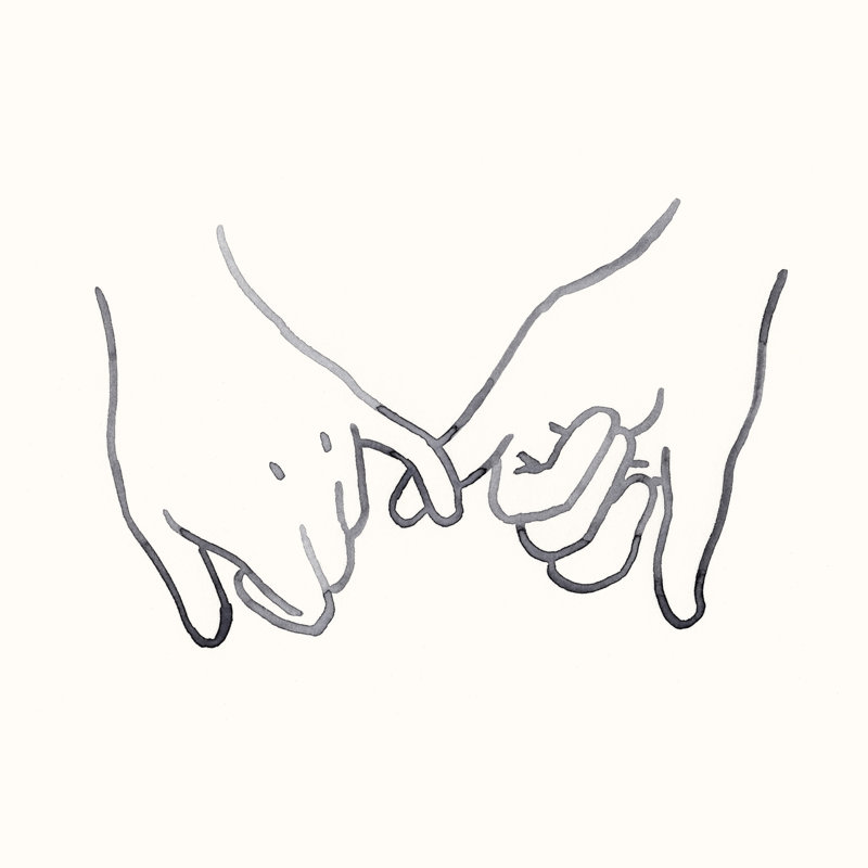 «Pinky Promise I», H 20 po x l 20 po