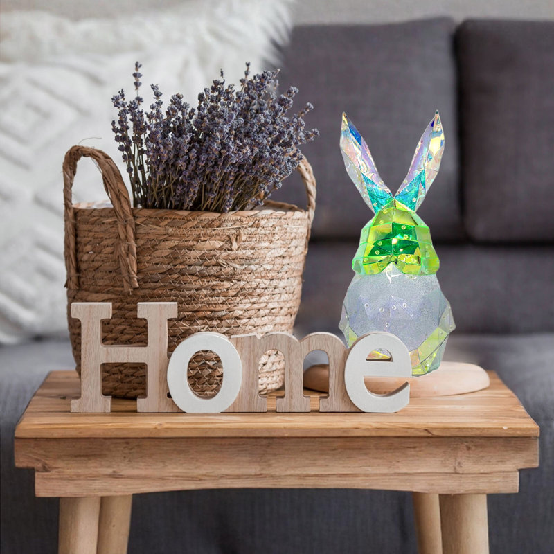Prismatic Iridescent Spring Easter Gnome Bunny 16in - Milo
