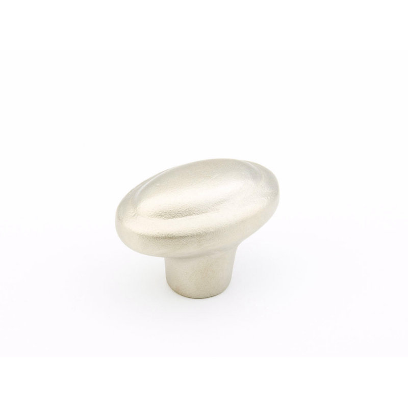 Poignée d'armoire ronde 1-7 / 8 po Schaub Mountain, Argent antique