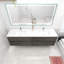 Ensemble de meuble-lavabo double mural 84 po Asaya-828114374