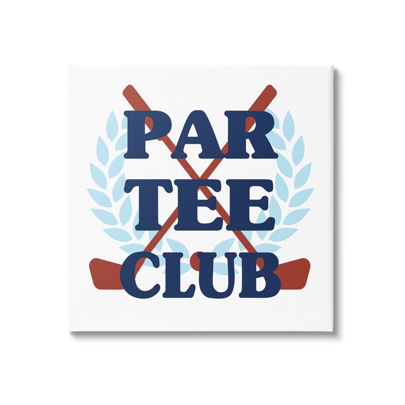 «Par Tee Club», impression sur toile, H 17 po x l 17 po x P 1,5 po
