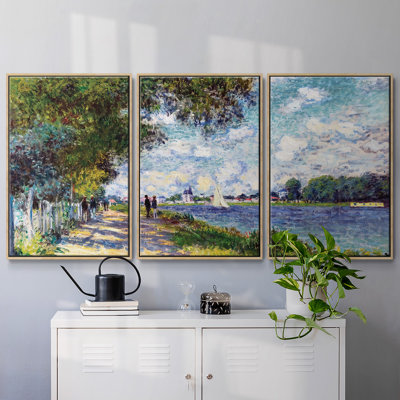 " The Seine At Argenteuil, 1875 " 3 - Pieces