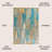 Lasley Contemporary POP Modern Abstract Vintage Waterfall Blue/Brown/Orange Rug-1673220618