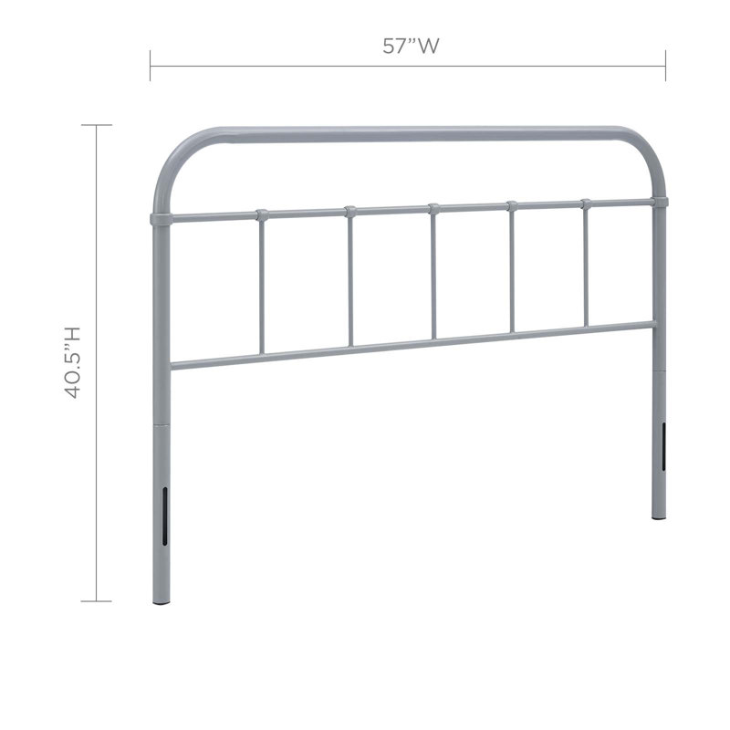 Lomita Headboard, Full, Gray