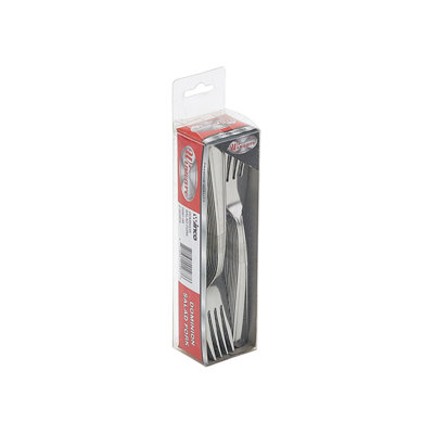 Winco Dominion Stainless-Steel Salad Fork, Standard Weight, 6.25" (12 Pack)
