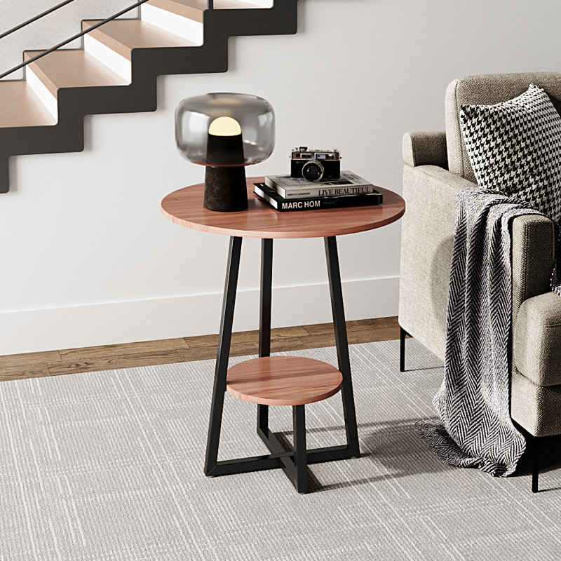 Pedestal End Table