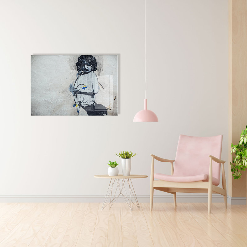 Élégante peinture décorative en verre trempé de 19,7 po x 27,6 po | 100% verre trempé, épaisseur: 0,16 pouce | Parfait pour la décoration intérieure, le salon et le bureau | Superbe œuvre d'art avec une esthétique moderne