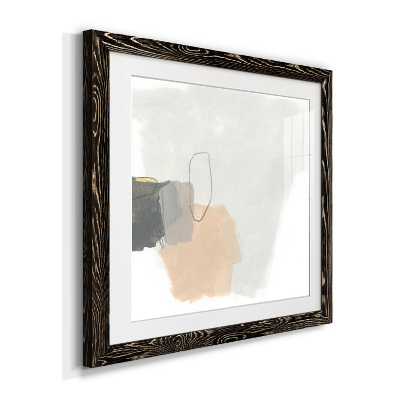 Impression encadrée Tilt VII-Premium - prête à être accrochée, Papier encadré noir vieilli, H 35,5 po x l 35,5 po x P 1,5 po