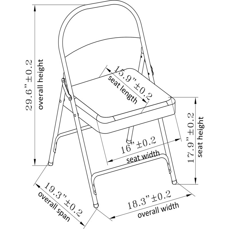 Vinyl Padded Folding Chair